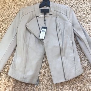 BCBG Cleo Moto Leather Jacket W/ Tag